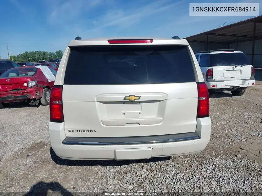 2015 Chevrolet Suburban Ltz VIN: 1GNSKKKCXFR684914 Lot: 45388019