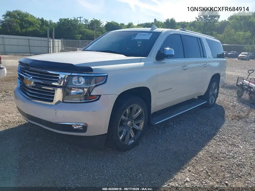 2015 Chevrolet Suburban Ltz VIN: 1GNSKKKCXFR684914 Lot: 45388019