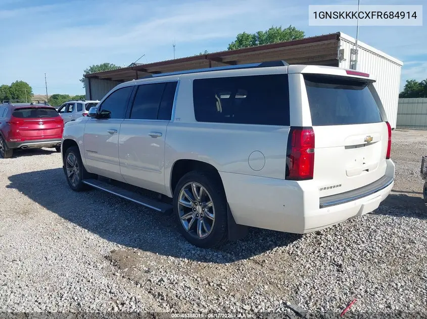 2015 Chevrolet Suburban Ltz VIN: 1GNSKKKCXFR684914 Lot: 45388019