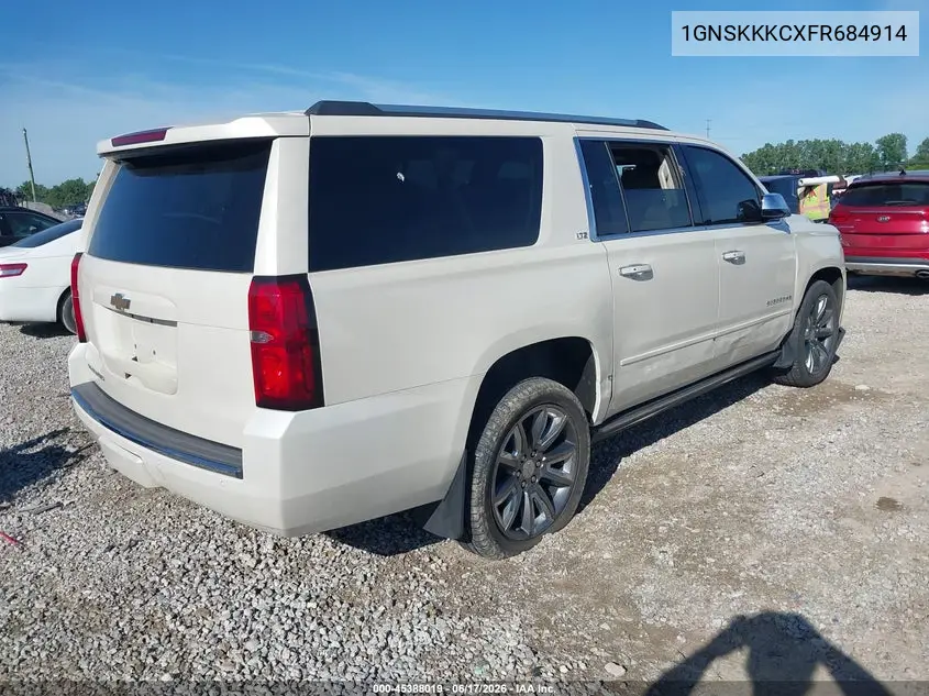 2015 Chevrolet Suburban Ltz VIN: 1GNSKKKCXFR684914 Lot: 45388019