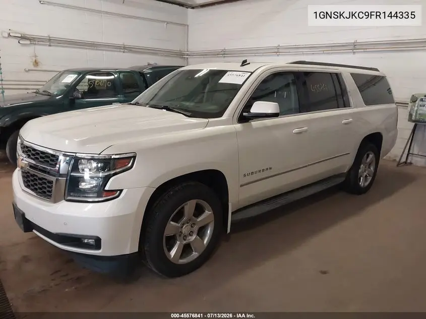 2015 Chevrolet Suburban Lt VIN: 1GNSKJKC9FR144335 Lot: 45576841