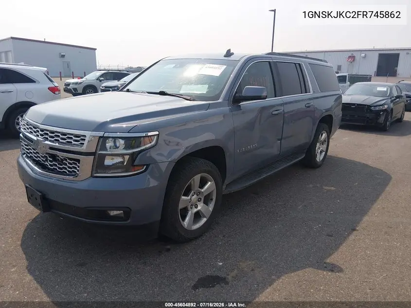 2015 Chevrolet Suburban Lt VIN: 1GNSKJKC2FR745862 Lot: 45604892