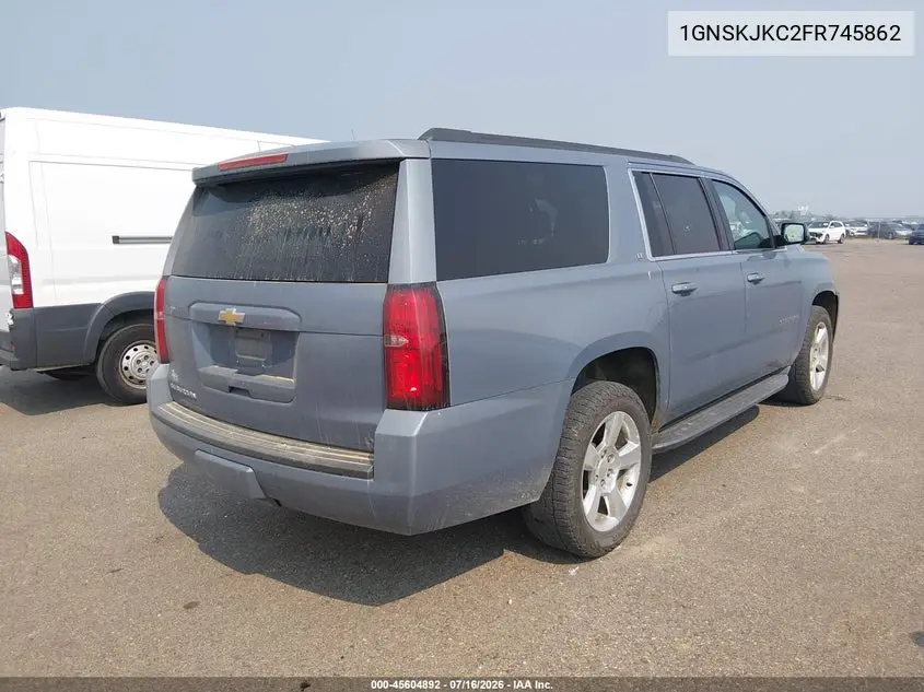 2015 Chevrolet Suburban Lt VIN: 1GNSKJKC2FR745862 Lot: 45604892