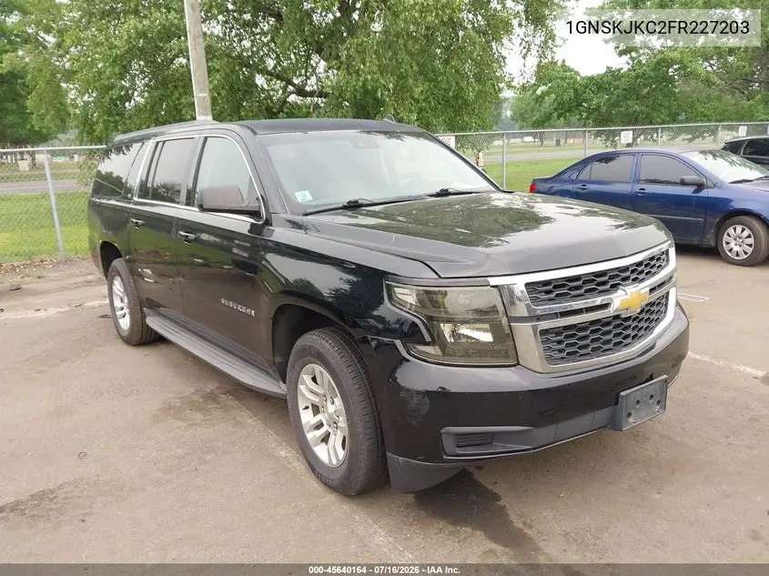 2015 Chevrolet Suburban Lt VIN: 1GNSKJKC2FR227203 Lot: 45640164