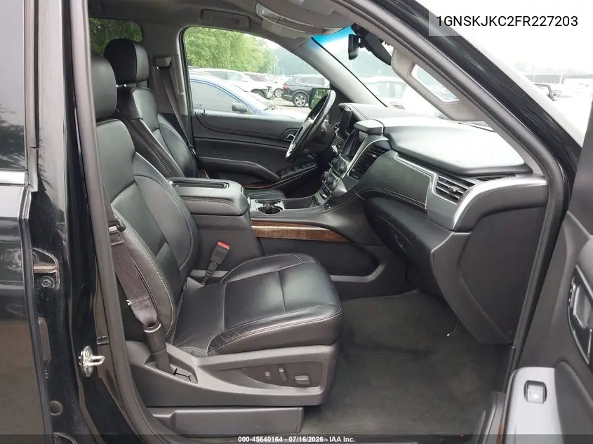 2015 Chevrolet Suburban Lt VIN: 1GNSKJKC2FR227203 Lot: 45640164