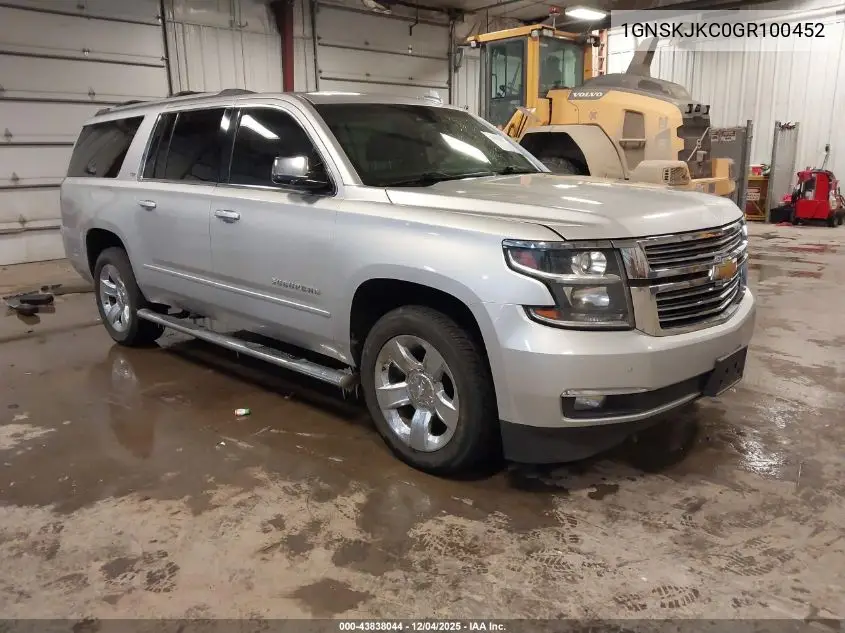 1GNSKJKC0GR100452 2016 Chevrolet Suburban Ltz