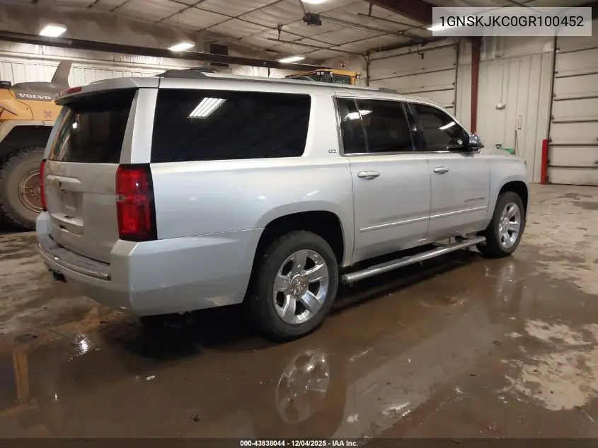 1GNSKJKC0GR100452 2016 Chevrolet Suburban Ltz