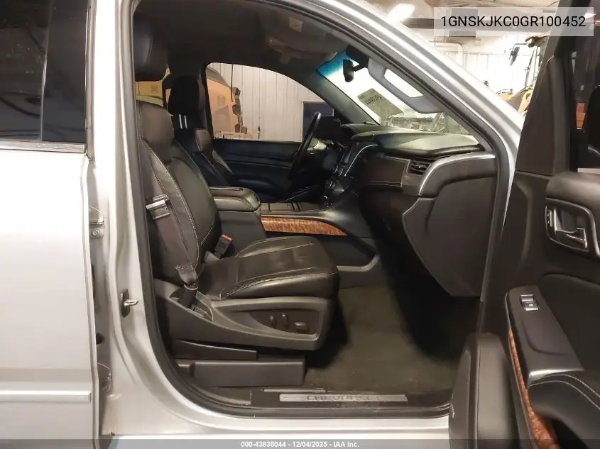 1GNSKJKC0GR100452 2016 Chevrolet Suburban Ltz