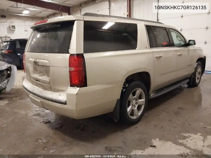 1GNSKHKC7GR126135 2016 Chevrolet Suburban Lt