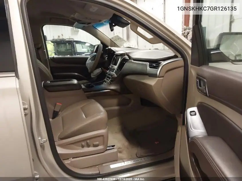1GNSKHKC7GR126135 2016 Chevrolet Suburban Lt