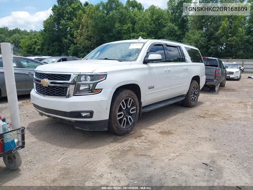 2016 Chevrolet Suburban Lt VIN: 1GNSKHKC2GR168809 Lot: 45376224