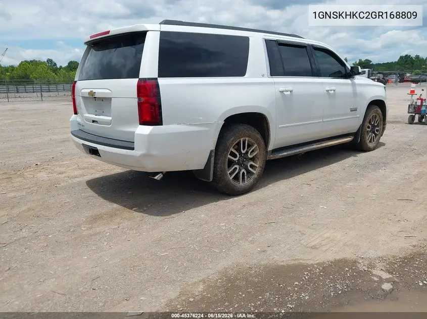 2016 Chevrolet Suburban Lt VIN: 1GNSKHKC2GR168809 Lot: 45376224