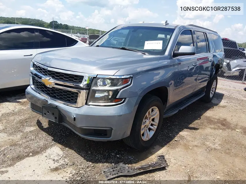 2016 Chevrolet Suburban Ls VIN: 1GNSCGKC1GR287538 Lot: 45557519
