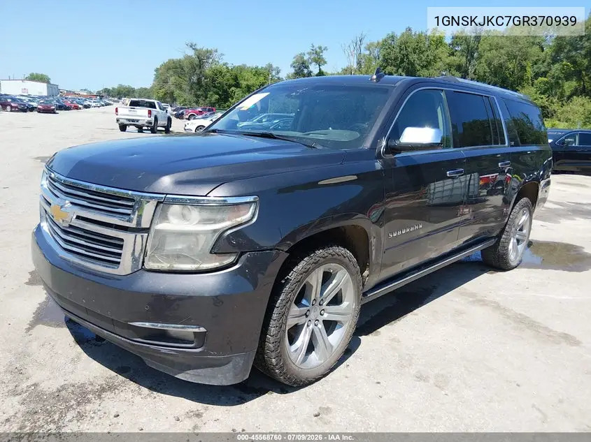 2016 Chevrolet Suburban Ltz VIN: 1GNSKJKC7GR370939 Lot: 45568760