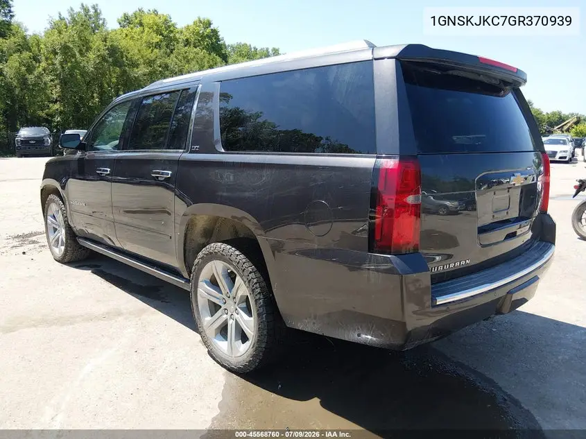 2016 Chevrolet Suburban Ltz VIN: 1GNSKJKC7GR370939 Lot: 45568760