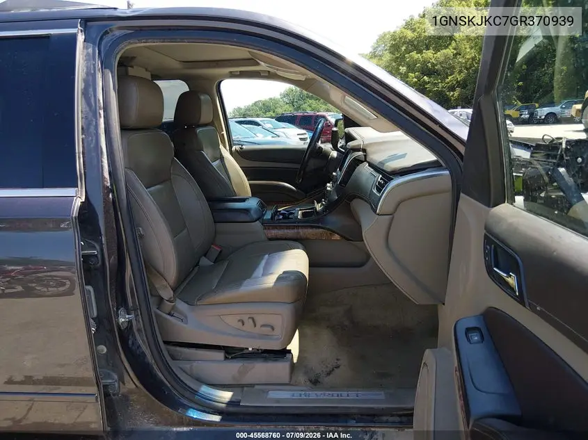 2016 Chevrolet Suburban Ltz VIN: 1GNSKJKC7GR370939 Lot: 45568760