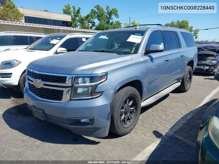 2016 Chevrolet Suburban Lt VIN: 1GNSCHKC0GR228440 Lot: 45675568