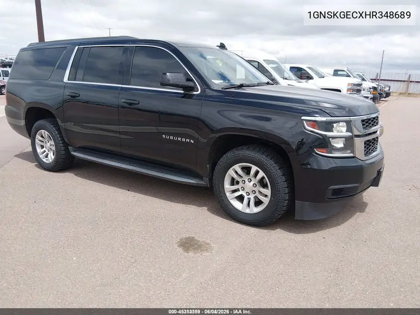 2017 Chevrolet Suburban Ls VIN: 1GNSKGECXHR348689 Lot: 45313359