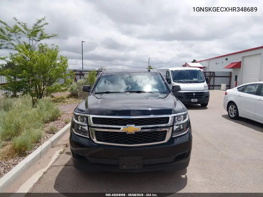 2017 Chevrolet Suburban Ls VIN: 1GNSKGECXHR348689 Lot: 45313359