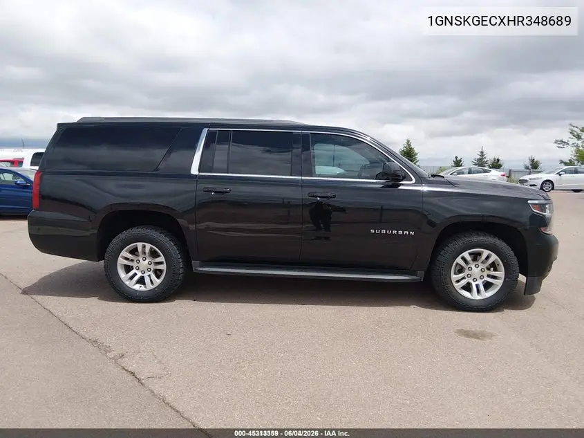 2017 Chevrolet Suburban Ls VIN: 1GNSKGECXHR348689 Lot: 45313359