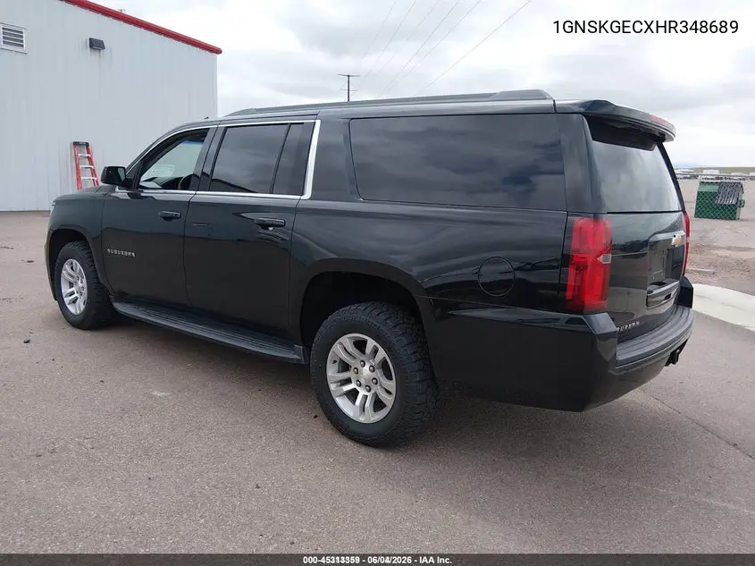 2017 Chevrolet Suburban Ls VIN: 1GNSKGECXHR348689 Lot: 45313359