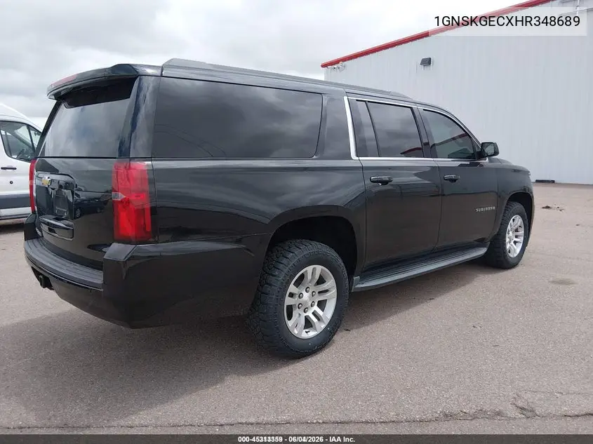 2017 Chevrolet Suburban Ls VIN: 1GNSKGECXHR348689 Lot: 45313359