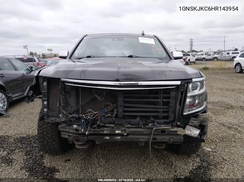 2017 Chevrolet Suburban Premier VIN: 1GNSKJKC6HR143954 Lot: 45596433