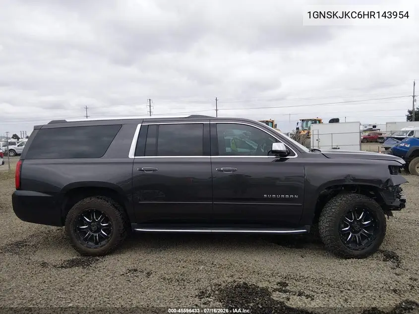 2017 Chevrolet Suburban Premier VIN: 1GNSKJKC6HR143954 Lot: 45596433