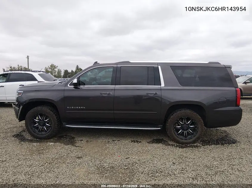 2017 Chevrolet Suburban Premier VIN: 1GNSKJKC6HR143954 Lot: 45596433