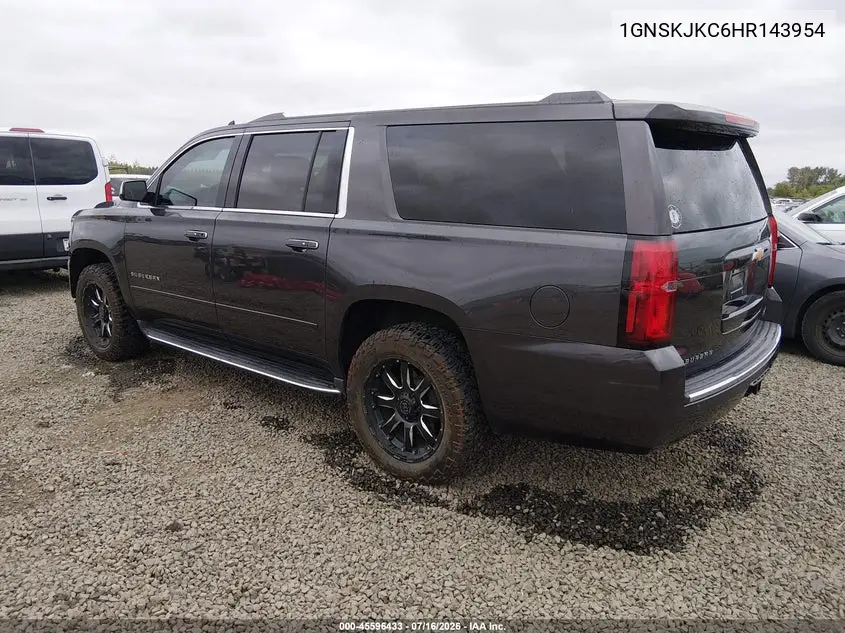 2017 Chevrolet Suburban Premier VIN: 1GNSKJKC6HR143954 Lot: 45596433