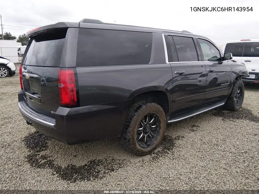 2017 Chevrolet Suburban Premier VIN: 1GNSKJKC6HR143954 Lot: 45596433