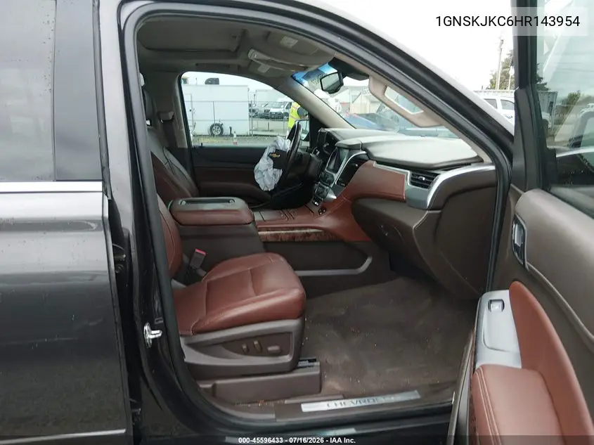 2017 Chevrolet Suburban Premier VIN: 1GNSKJKC6HR143954 Lot: 45596433