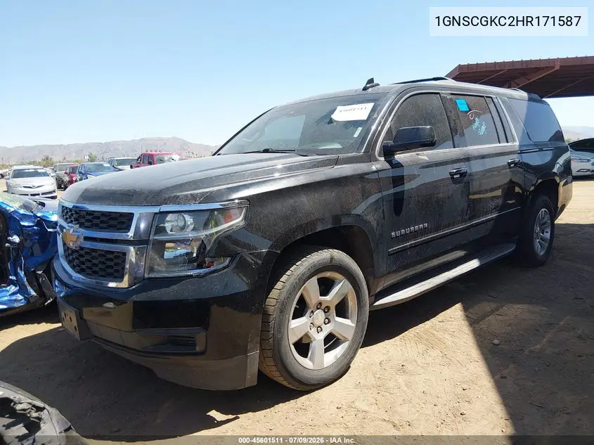 2017 Chevrolet Suburban Ls VIN: 1GNSCGKC2HR171587 Lot: 45601511