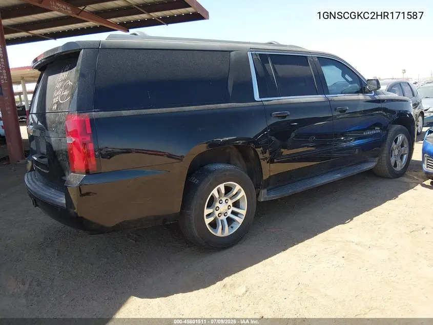 2017 Chevrolet Suburban Ls VIN: 1GNSCGKC2HR171587 Lot: 45601511