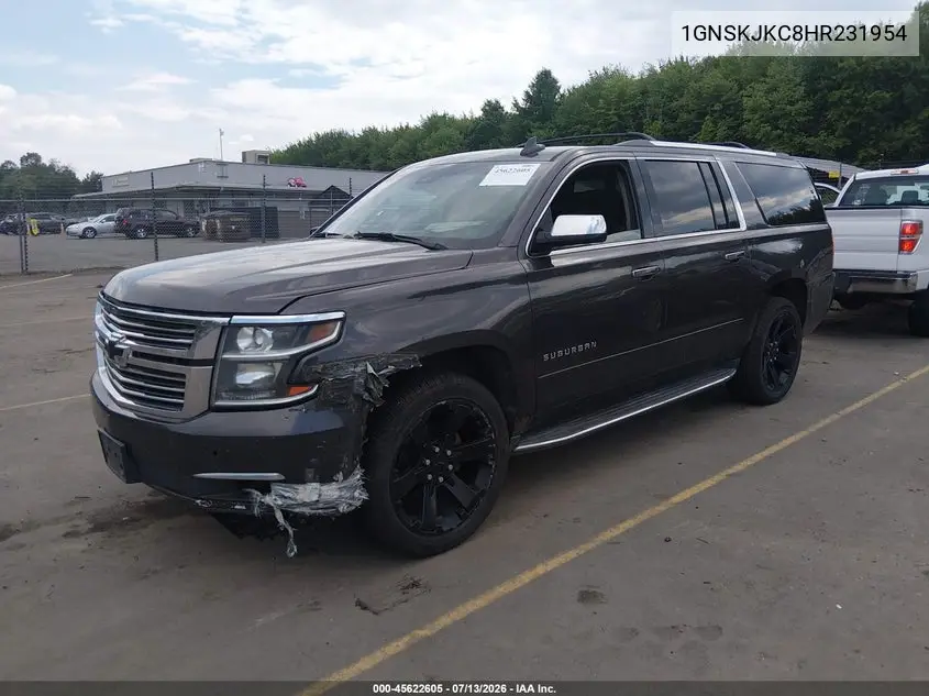 2017 Chevrolet Suburban Premier VIN: 1GNSKJKC8HR231954 Lot: 45622605