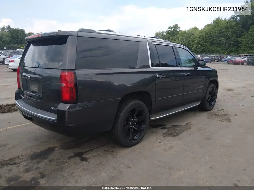 2017 Chevrolet Suburban Premier VIN: 1GNSKJKC8HR231954 Lot: 45622605