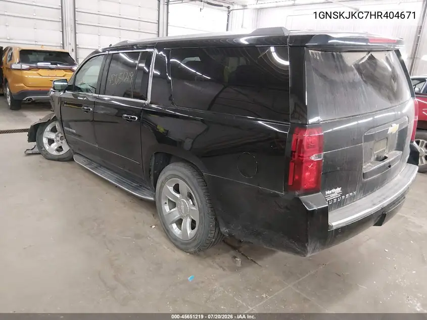 2017 Chevrolet Suburban Premier VIN: 1GNSKJKC7HR404671 Lot: 45651219
