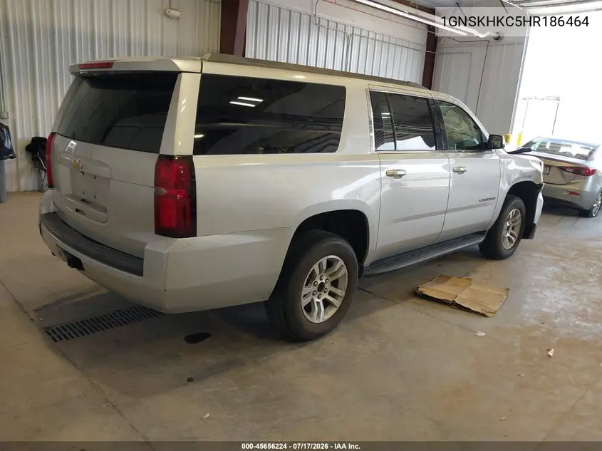 2017 Chevrolet Suburban Lt VIN: 1GNSKHKC5HR186464 Lot: 45656224