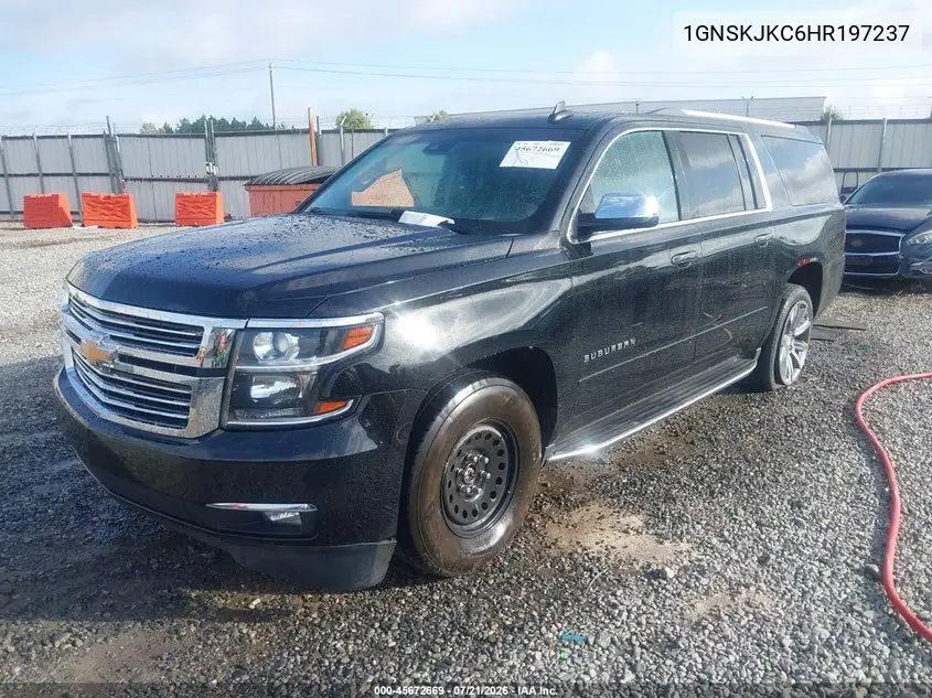 2017 Chevrolet Suburban Premier VIN: 1GNSKJKC6HR197237 Lot: 45672669