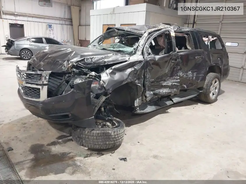 1GNSCGKC1JR210367 2018 Chevrolet Suburban Ls