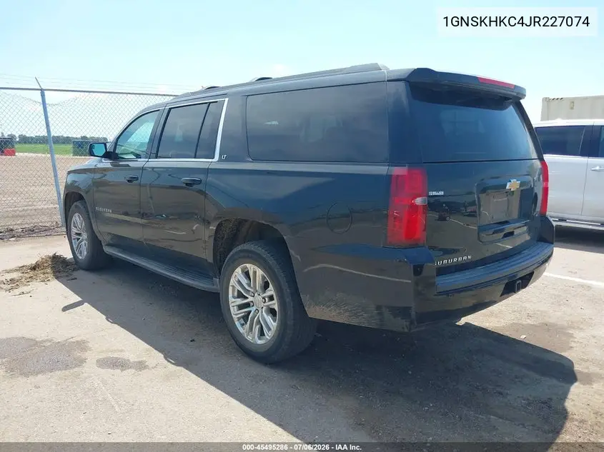 2018 Chevrolet Suburban Lt VIN: 1GNSKHKC4JR227074 Lot: 45495286