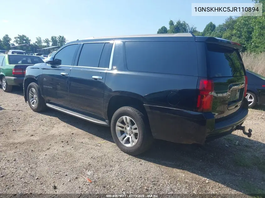 2018 Chevrolet Suburban Lt VIN: 1GNSKHKC5JR110894 Lot: 45578517