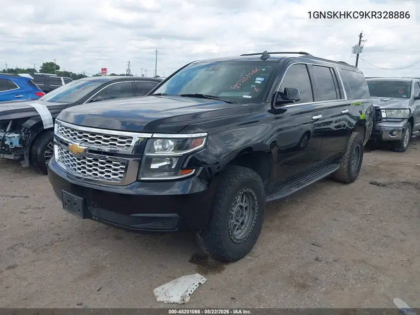 2019 Chevrolet Suburban Lt VIN: 1GNSKHKC9KR328886 Lot: 45201066