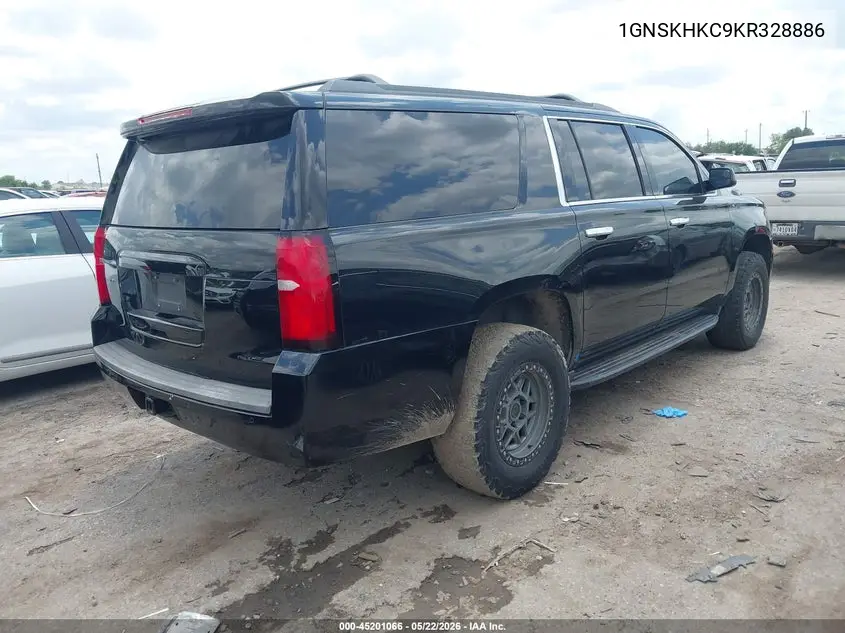 2019 Chevrolet Suburban Lt VIN: 1GNSKHKC9KR328886 Lot: 45201066