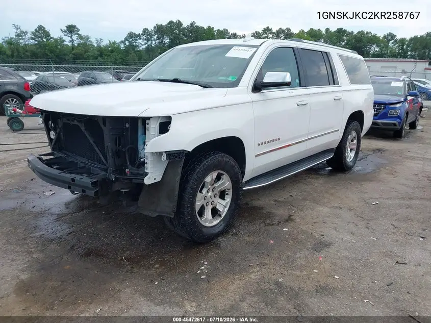 2019 Chevrolet Suburban Premier VIN: 1GNSKJKC2KR258767 Lot: 45472617