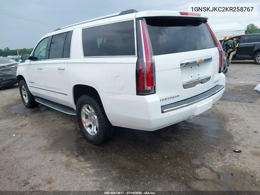 2019 Chevrolet Suburban Premier VIN: 1GNSKJKC2KR258767 Lot: 45472617