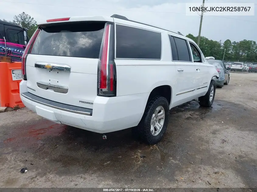 2019 Chevrolet Suburban Premier VIN: 1GNSKJKC2KR258767 Lot: 45472617