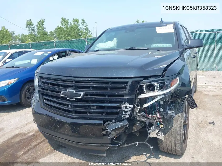 2019 Chevrolet Suburban Lt VIN: 1GNSKHKC5KR358323 Lot: 45562722
