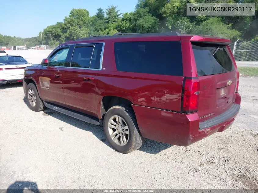 2019 Chevrolet Suburban Lt VIN: 1GNSKHKC5KR293117 Lot: 45562731