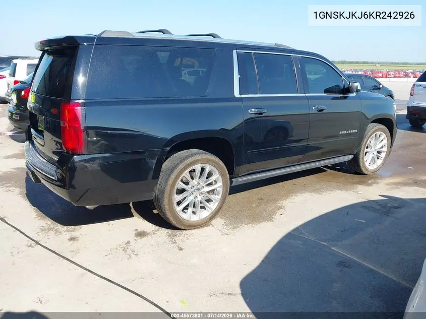 2019 Chevrolet Suburban Premier VIN: 1GNSKJKJ6KR242926 Lot: 45573801